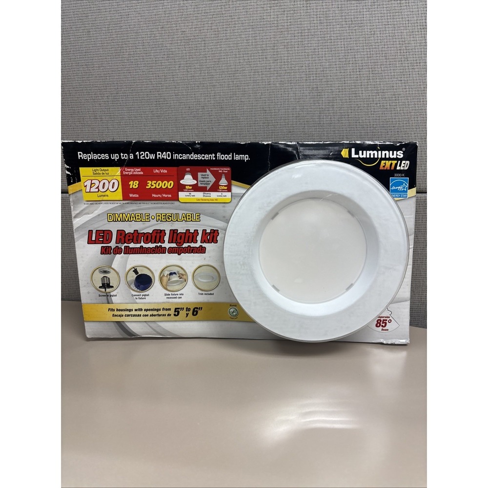 LED Retrofit Light Kits, Dimmable, for 5"-6" cans, Luminus, 695680, New Sealed